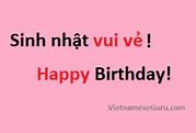 Happy Birthday Bằng Tiếng Việt