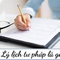 Xin Lý Lịch Tư Pháp Số 2 Cần Gì